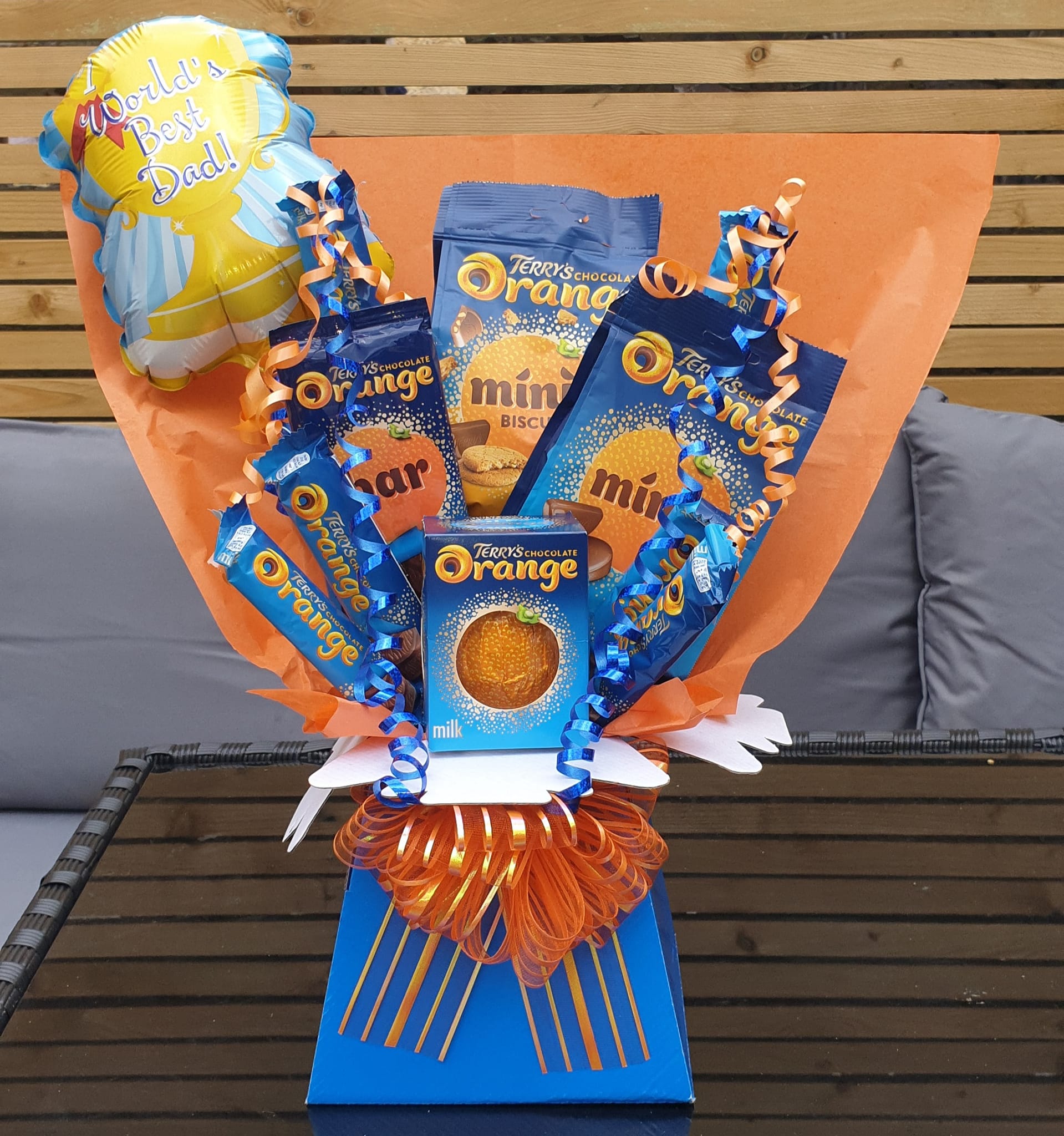 Chocolate Orange Sweetie bouquet filled